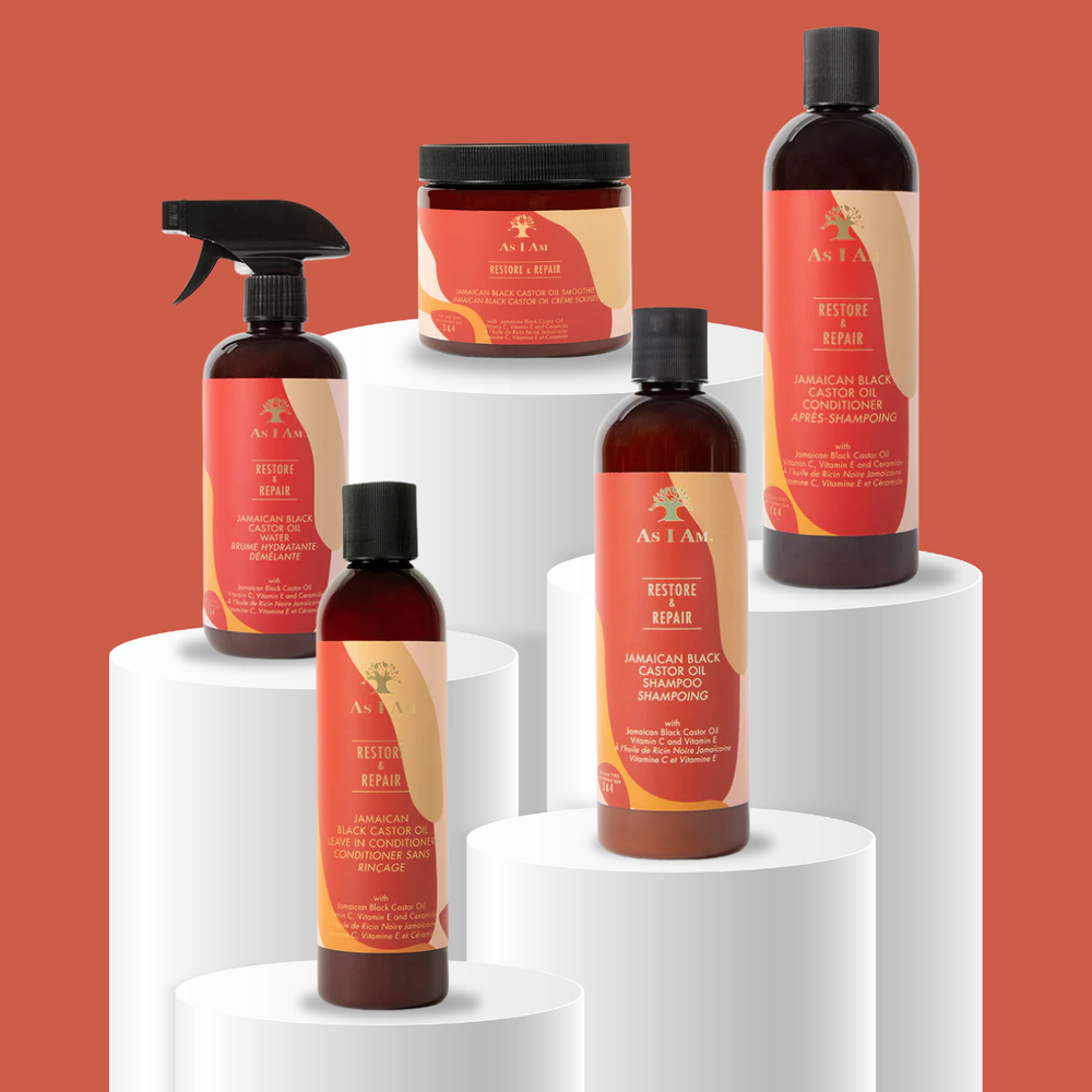 As I Am Jamaican Black Castor Oil 5 Piece Set