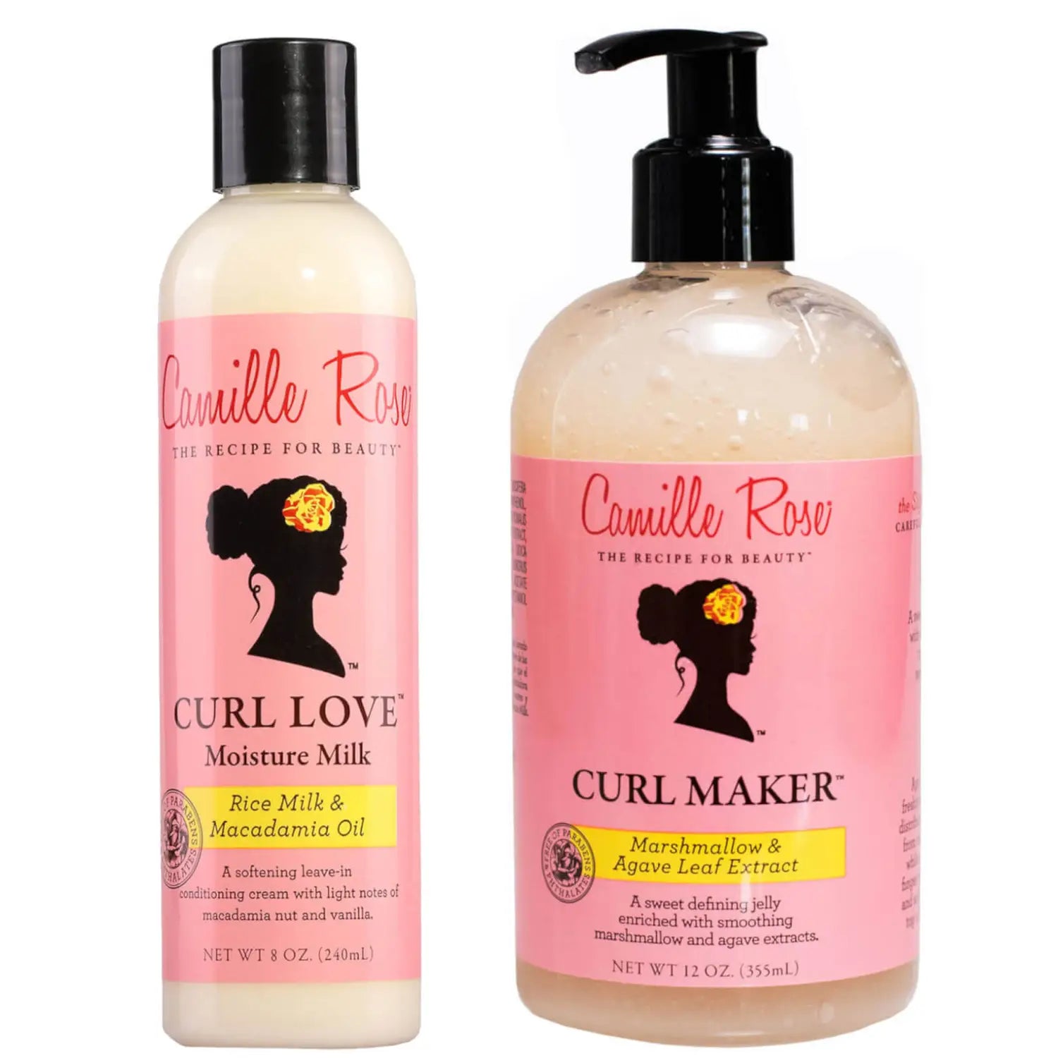 Camille Rose Curl Maker and Moisture Milk Front Afro Hair Haircare