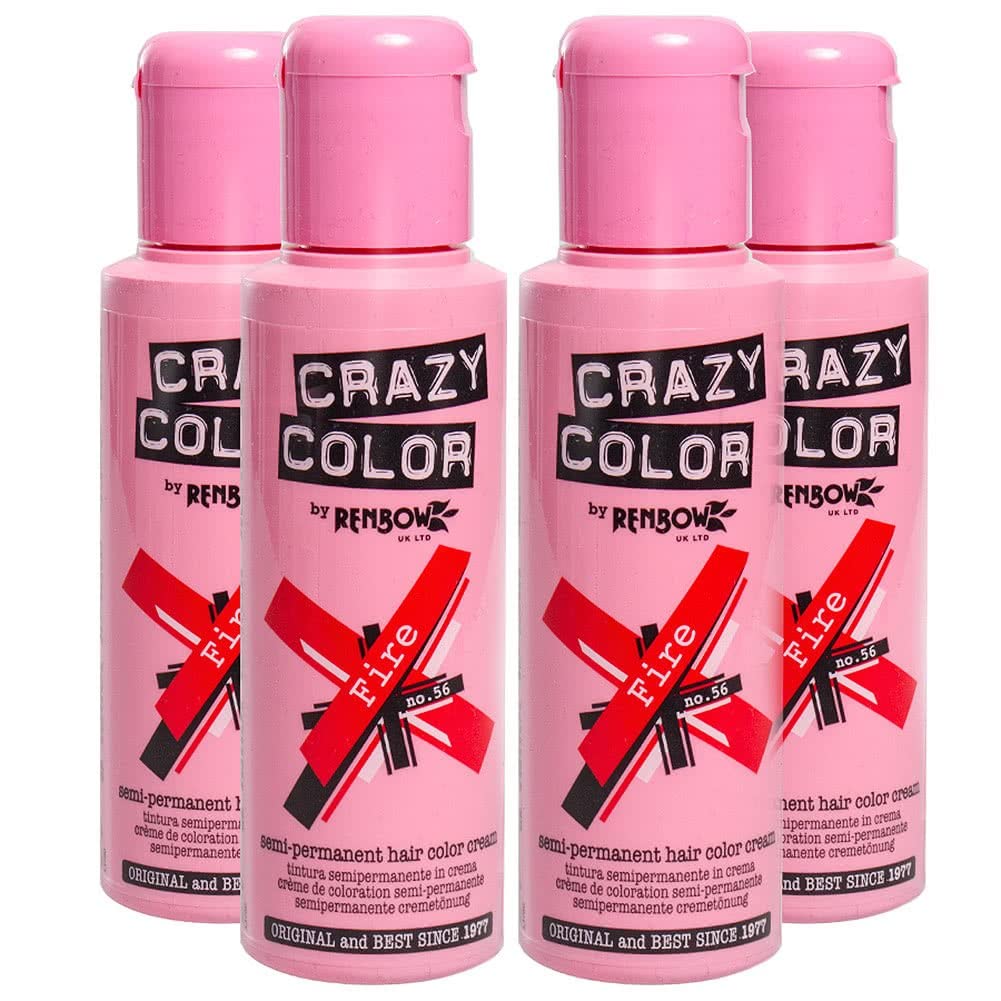 Crazy Color Semi-Permanent Hair Color Cream: Fire