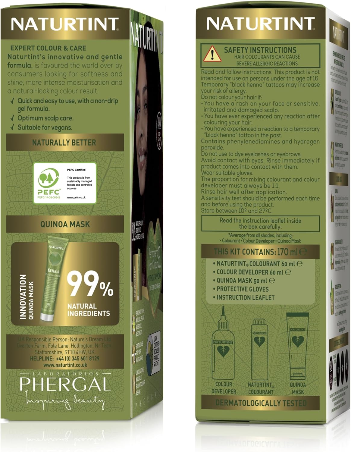 Naturtint Permanent Hair Colour, 7.7 Teide Brown