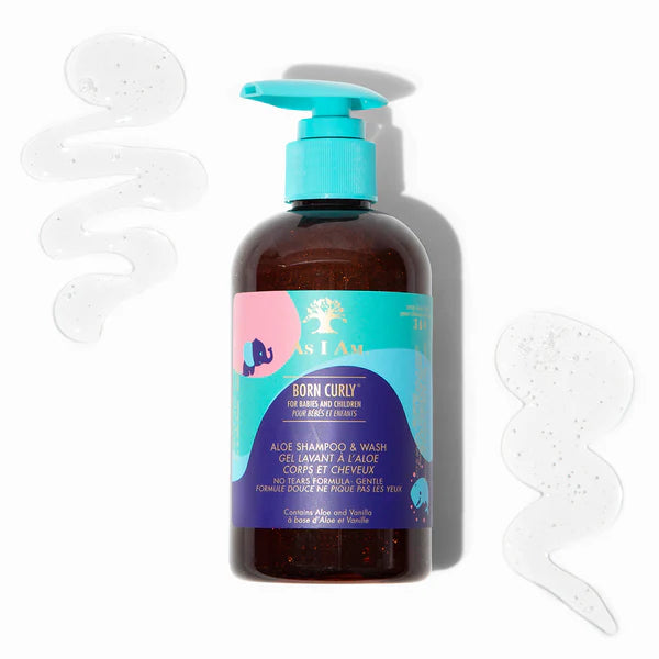 As I Am Born Curly Aloe Shampoo Wash 8oz