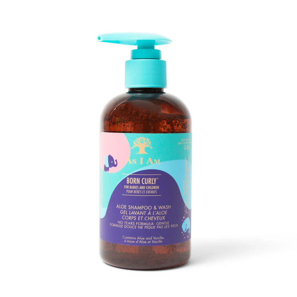 As I Am Born Curly Aloe Shampoo Wash 8oz