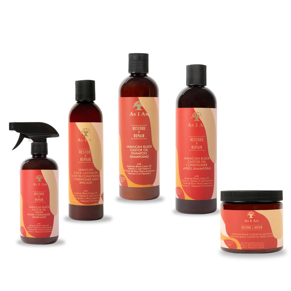 As I Am Jamaican Black Castor Oil 5 Piece Set