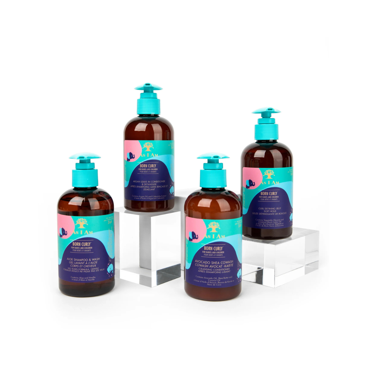As I Am Born Curly – 4 Piece Kids Haircare Bundle