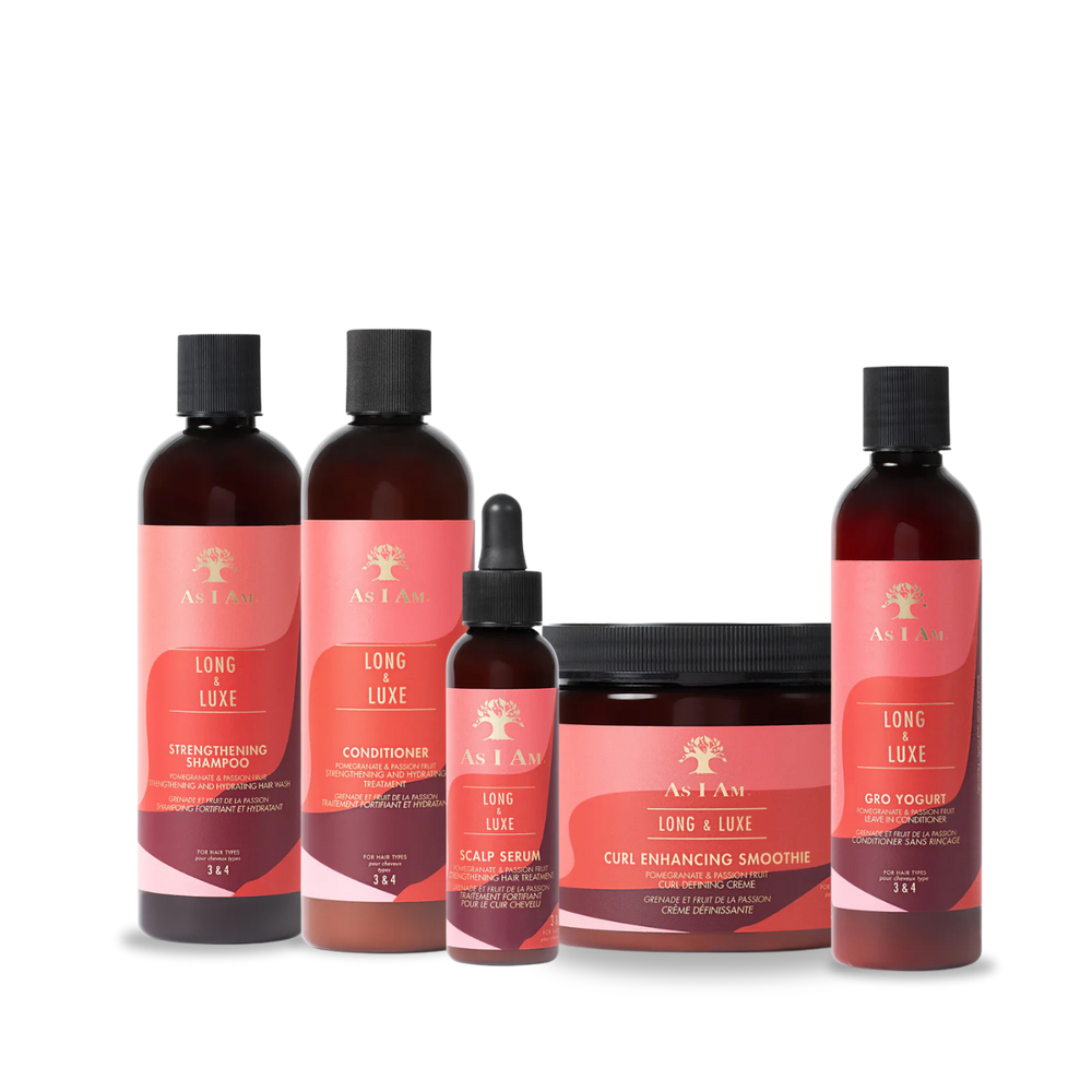 As I Am Long & Luxe Pomegranate & Passion Fruit Haircare 5 Piece Set