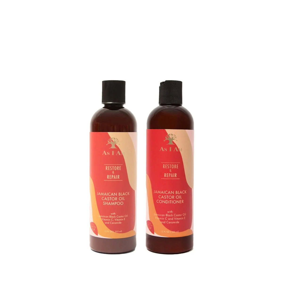 As I Am JBCO Shampoo & Conditioner Bundle – 12oz Each