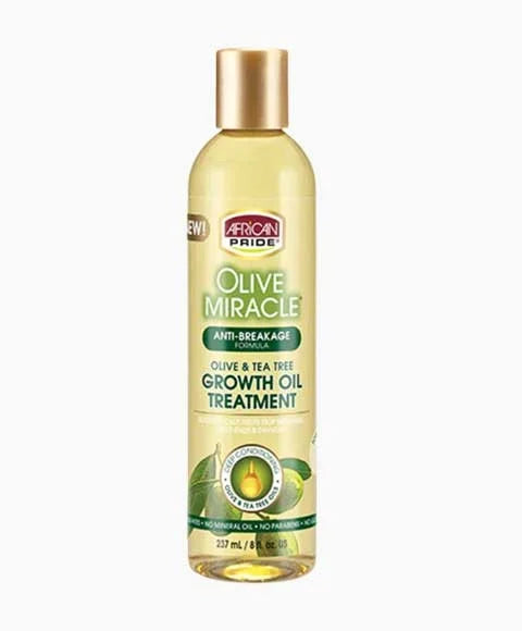 African Pride Shea Butter Miracle Growth Oil 8oz Front Afro Hair Haircare