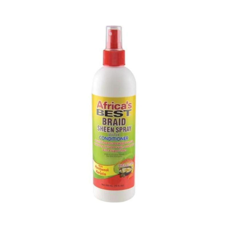 Africa's Best Braid Sheen Spray Front Afro Hair Haircare