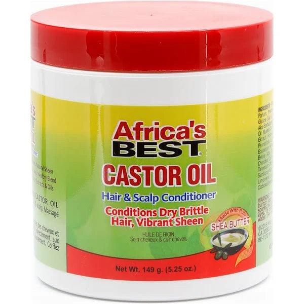 Africa's Best Castor Oil Hair & Scalp Conditioner Front Afro Hair Haircare