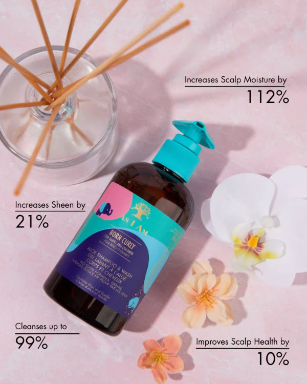 As I Am Born Curly Aloe Shampoo Wash 8oz