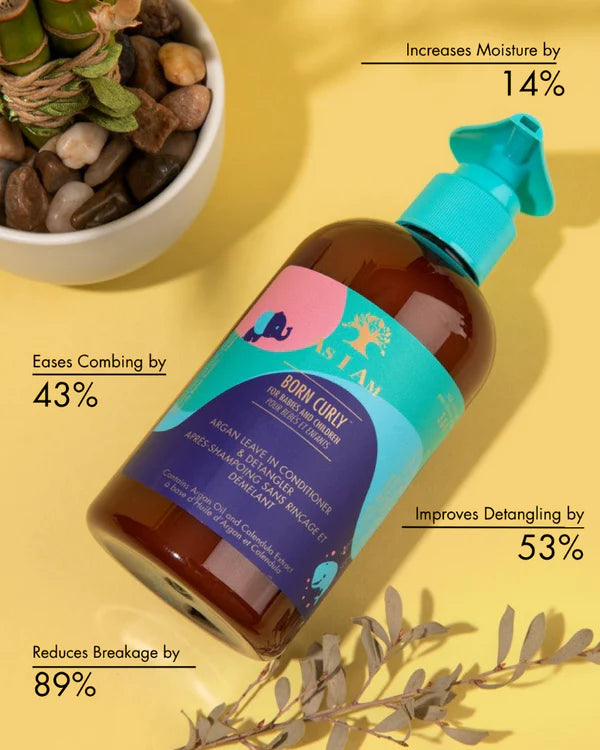 As I Am Born Curly argan Conditioner Leave-in & Detangler 240ml/8oz