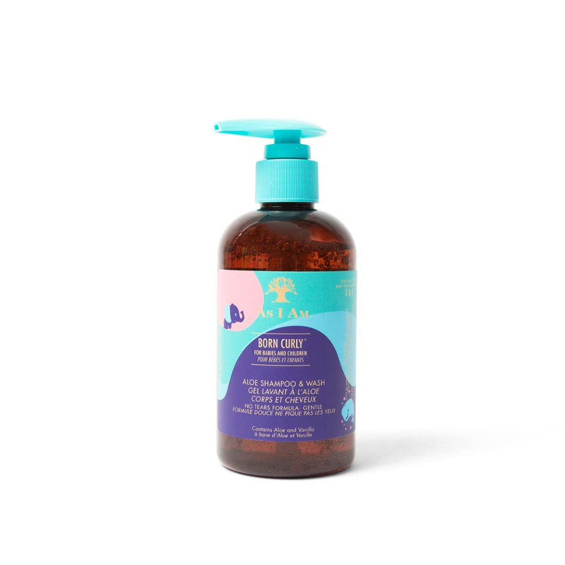 As I Am Born Curly Aloe Shampoo Wash 8oz