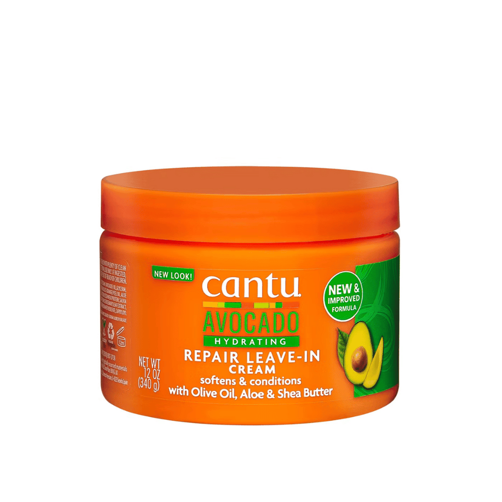 Cantu Avocado Hydrating Repair Leave-In Cond Repair Cream Front Afro Hair Haircare