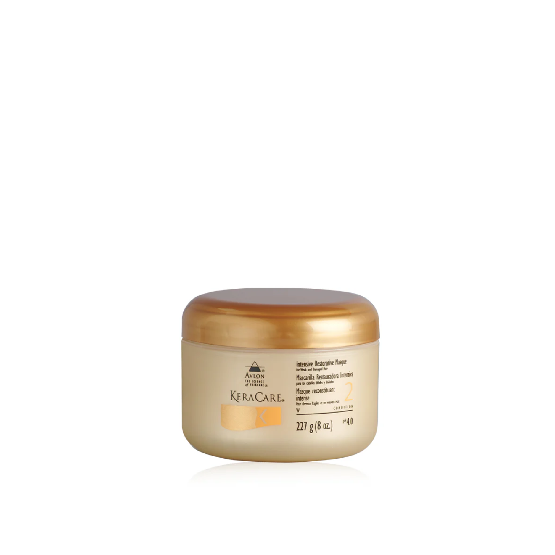 KeraCare hair mask jar on a white background