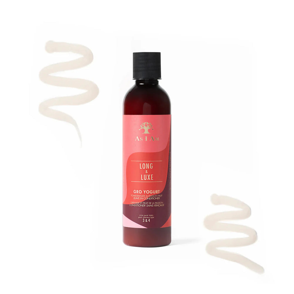 As I AM Long and Luxe GroYogurt Leave-In Conditioner, 8 Ounce
