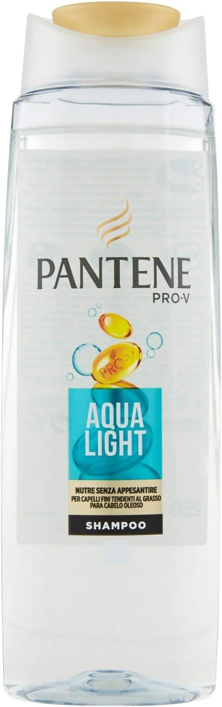 Pantene Pro-V Aqua Light shampoo bottle on a white background