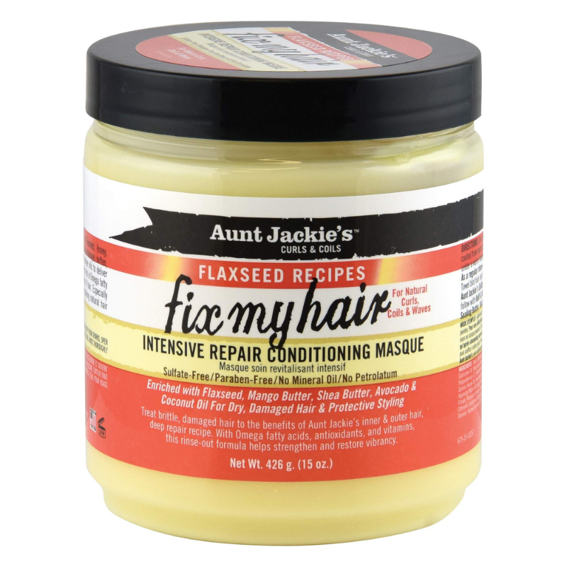 Aunt Jackies Curls and Coils Intensive Conditioning Masque Front Afro Hair Haircare 