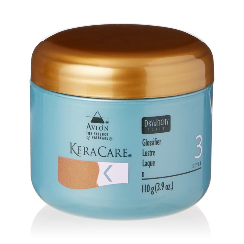 Avlon KeraCare Dry and Itchy Scalp Glossifier, Style 3 Front Afro Hair Haircare