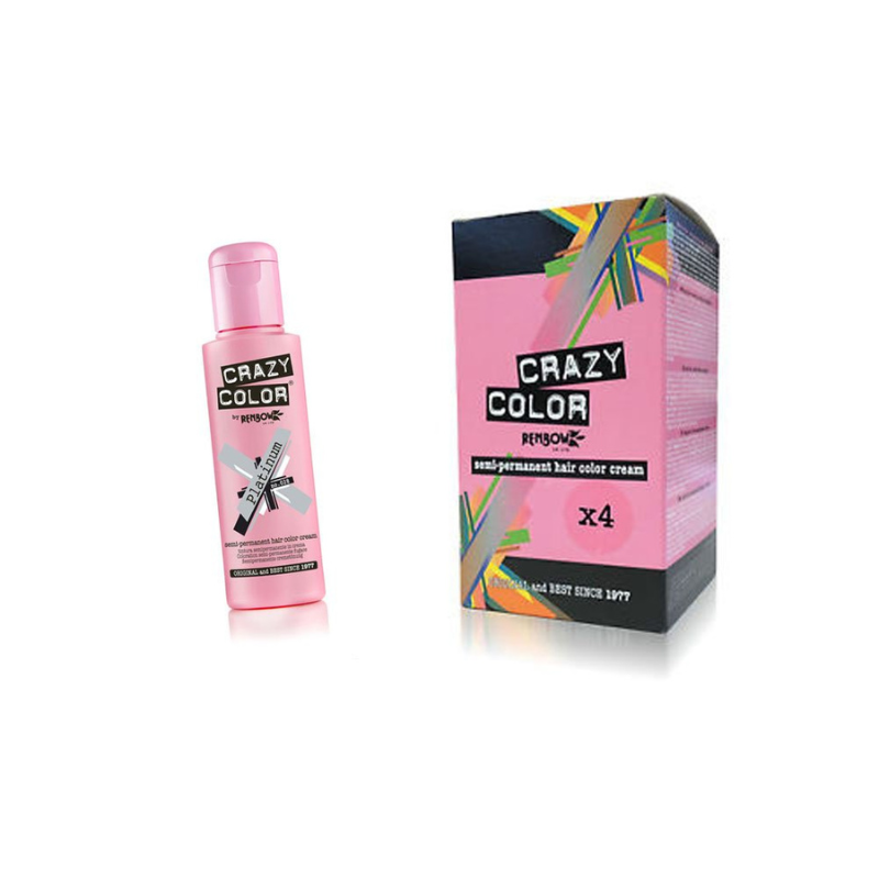 Crazy Color Semi-Permanent Hair Color Cream: Platinum