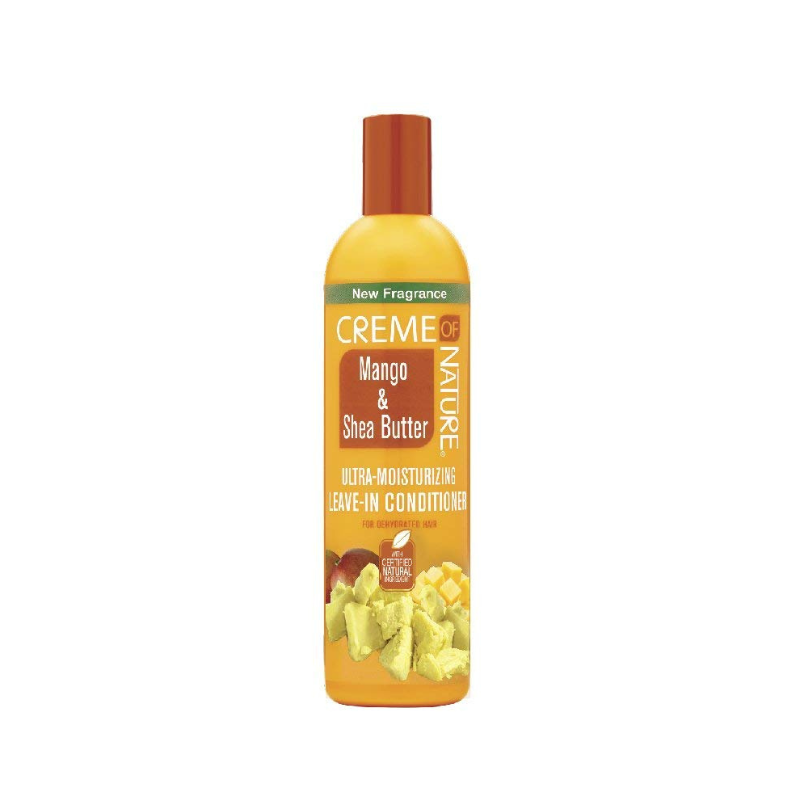 Creme of Nature Mango and Shea Butter Ultra Moisturizing Leave in Conditioner, 8.45 oz, White