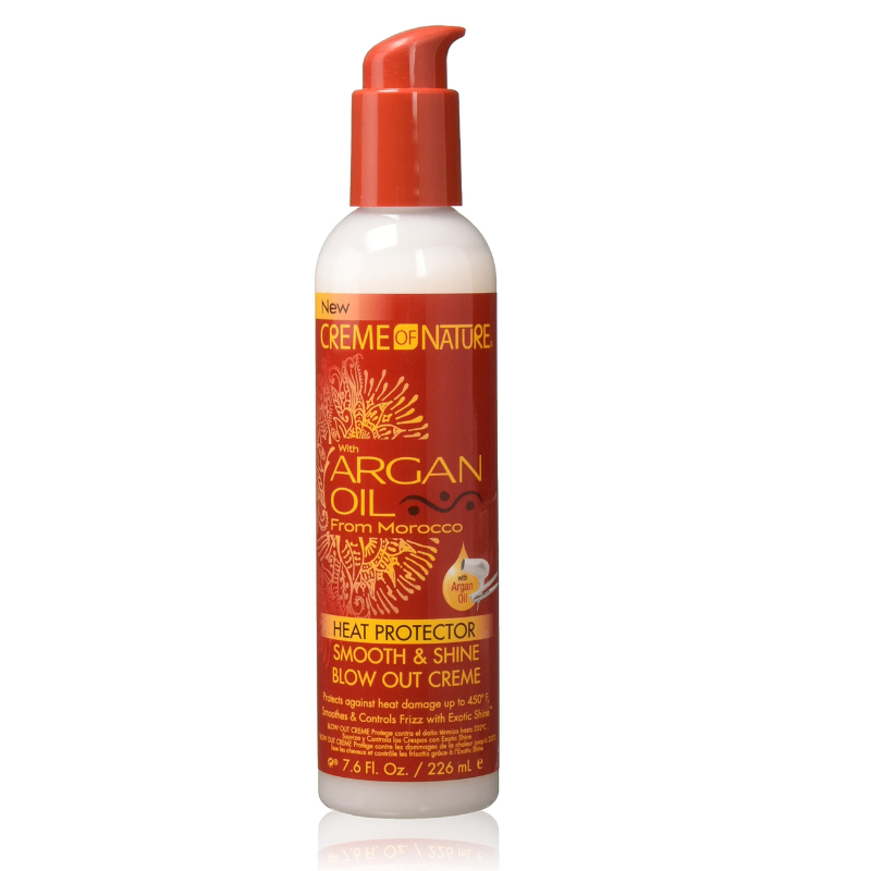 CREME OF NATURE WITH ARGAN OIL HEAT PROTECTOR - SMOOTH & SHINE BLOW OUT CREME 226ml