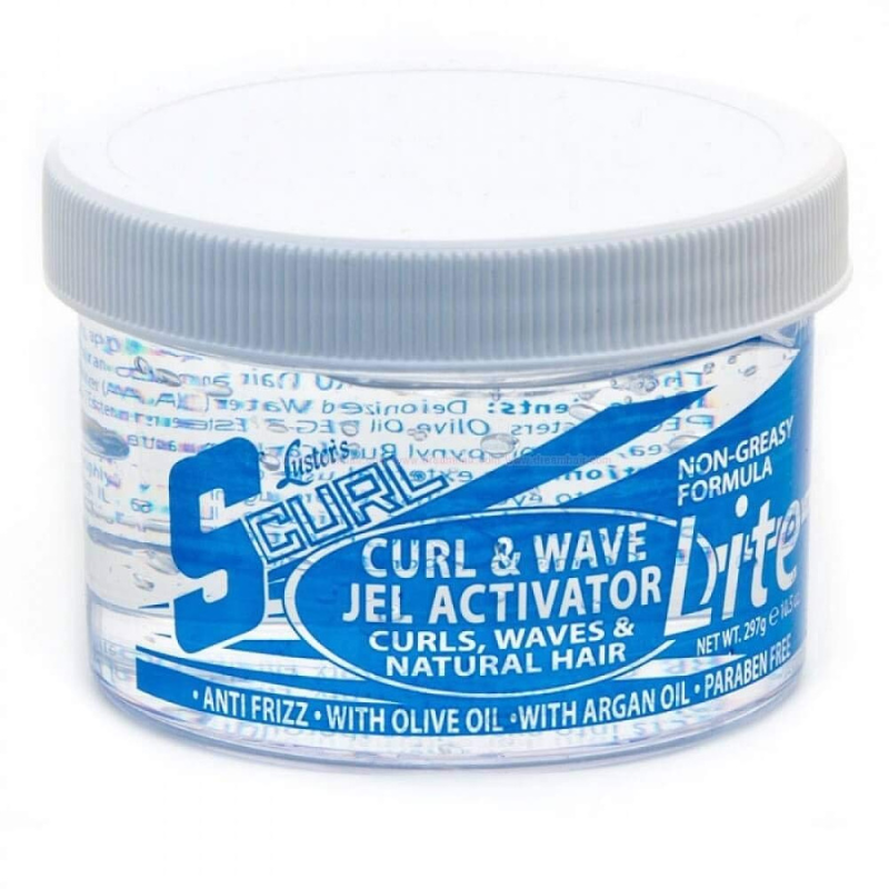 Luster's Scurl S Curl Hair Gel Curl and Wave Jel Activator Lite Front Afro Hair Haircare