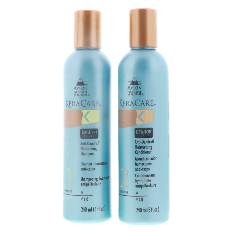 Keracare Dry&Itchy Scalp Moisturizing Shampoo + Conditioner Front Afro Hair Haircare