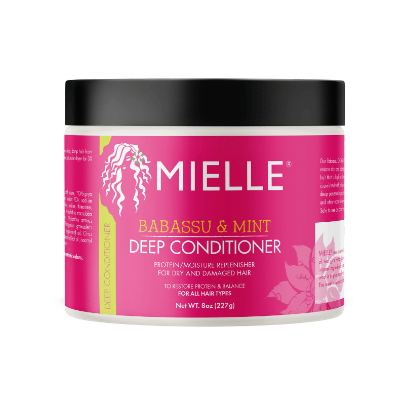 Mielle Organics Babassu & Mint Deep Conditioner with Protein Front Afro Hair Haircare