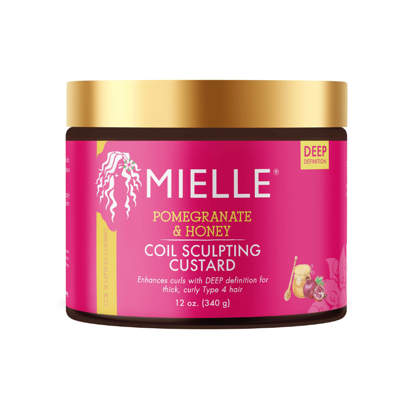 Mielle Organics Pomegranate & Honey Coil Sculpting Custard, Curly Type 4 Hair Front Afro Hair Haircare