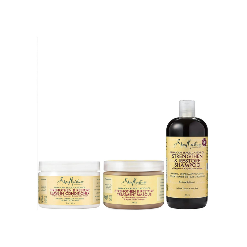 Shea Moisture Jamaican Black Castor Oil Bundle  Afro Hair Haircare