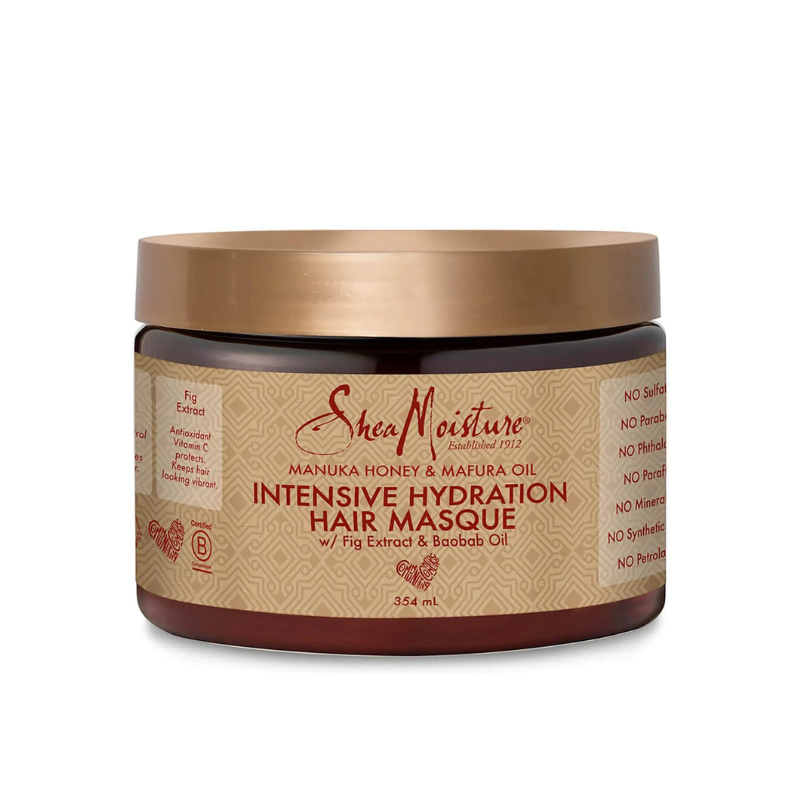 Shea Moisture Manuka Honey & Mafura Oil Intensive Hydration Hair Masque Afro Hair Haircare 