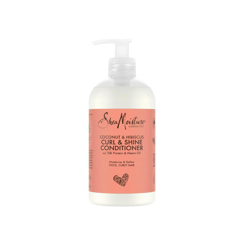 Shea Moisture Coconut & Hibiscus Curl & Shine Conditioner Afro Hair Haircare 