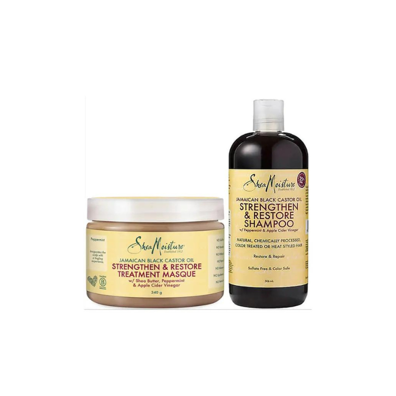 Shea Moisture Jamaican Black Castor Oil Duo Afro Hair Haircare