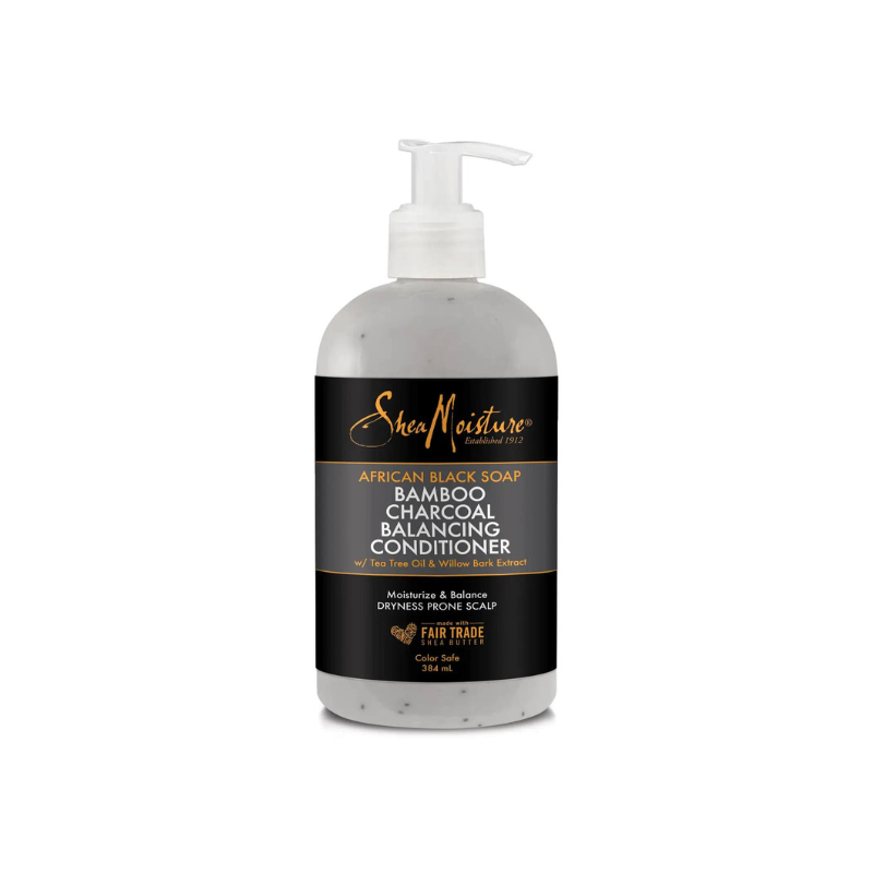 Shea Moisture African Black Soap Bamboo Charcoal Conditioner Afro Hair Haircare