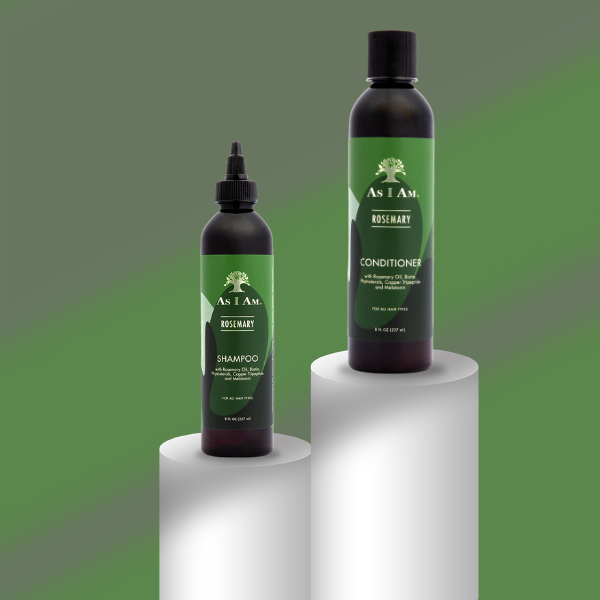 As I Am Rosemary Shampoo & Conditioner Bundle