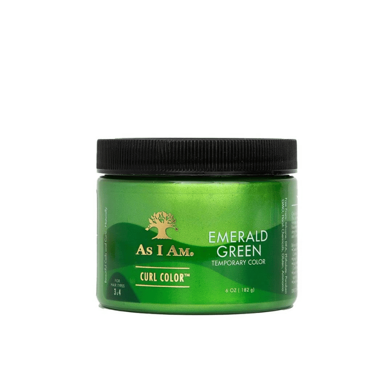 As i am curl color tinte color temporal emerald green  Front Afro Hair Haircare