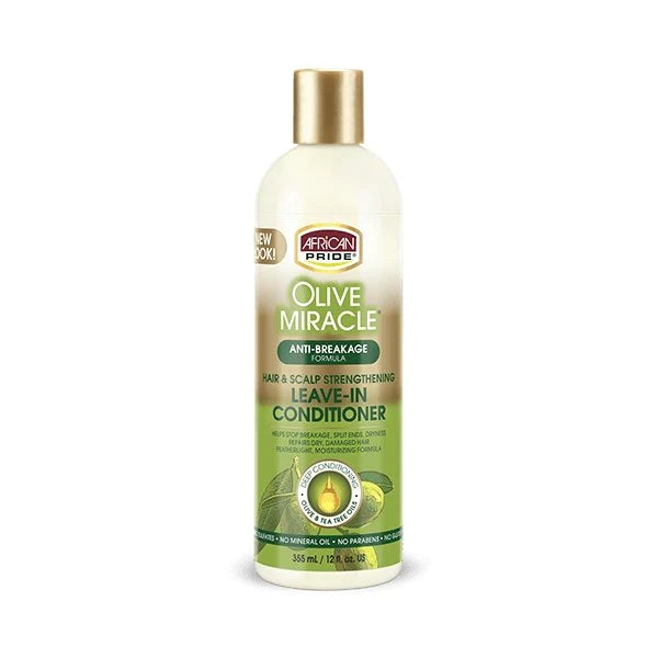 African Pride Olive Miracle Leave-in Conditioner Front Afro Hair Haircare