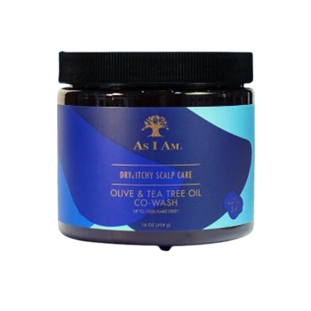 As I Am Dry & Itchy Co Wash Olive Tea Tree Oil Scalp Care Front Afro Hair Haircare