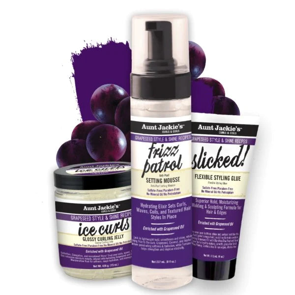 Aunt Jackie Grapeseed Bundle Value Front Afro Hair Haircare