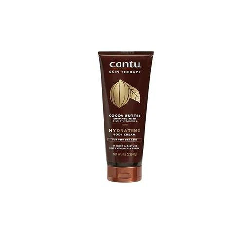 Cantu Skin Therapy Cocoa Butter Hydrating Body Cream Tube Front Afro Hair Haircare