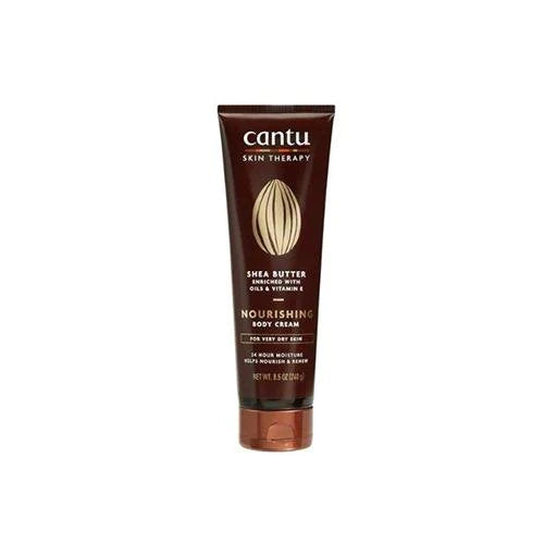 Cantu Skin Therapy Cocoa Butter Nourishing Body Cream Tube Front Afro Hair Haircare