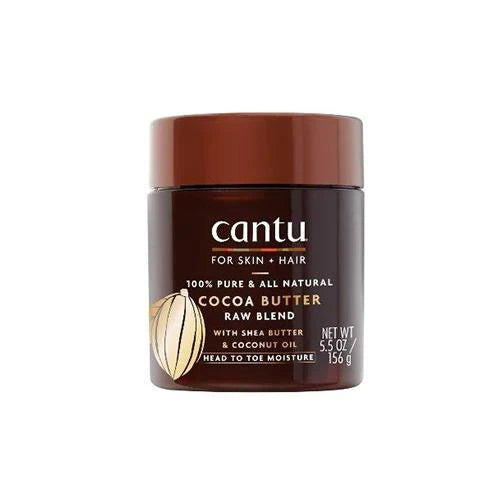 Cantu Skin Therapy Hydrating Raw Blend with Cocoa Butter Jar Front Afro Hair Haircare 