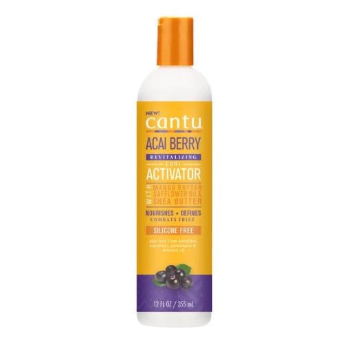 Cantu Acai Berry Revitalizing Curl Activator Cream Front Afro Hair Haircare