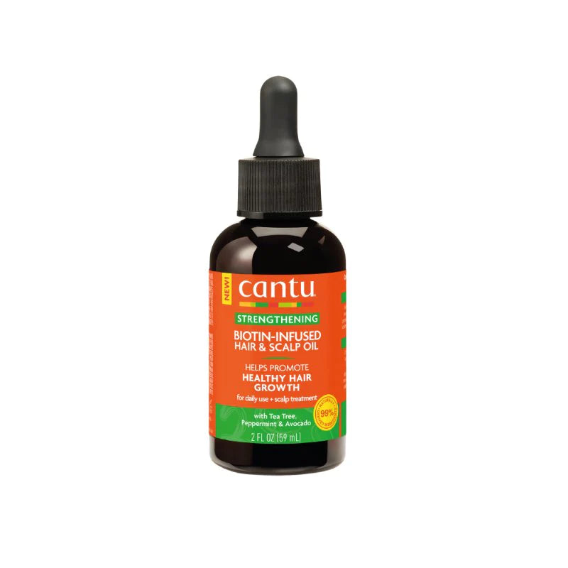 Cantu Biotin Infused Hair Scalp Oil Front Afro Hair Haircare