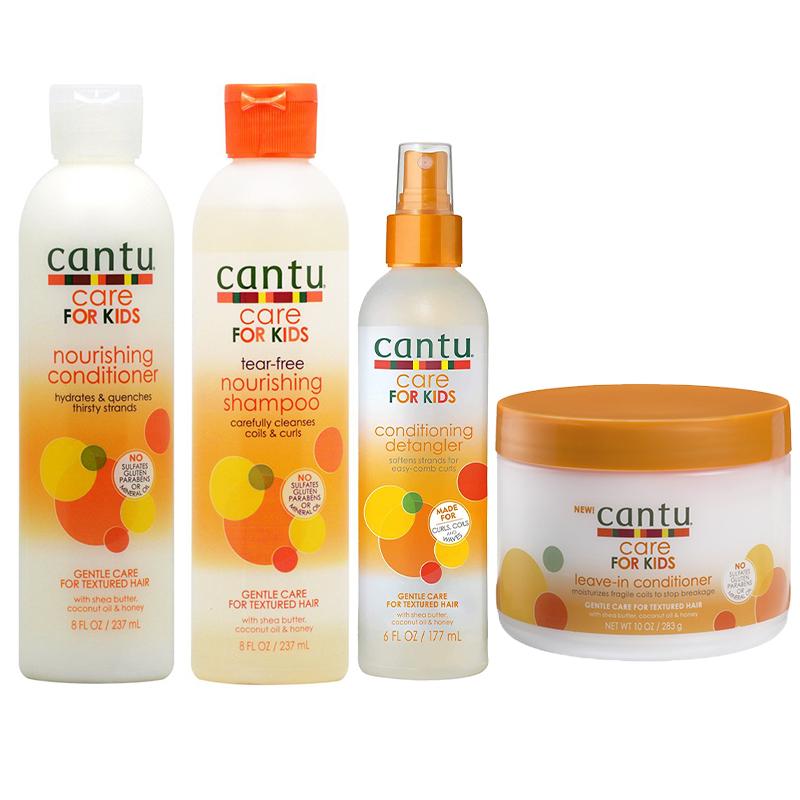 Cantu Care For Kids Nourishing Conditioner, Shampoo, Detangler and Leave-in Conditioner Front Afro Hair Haircare