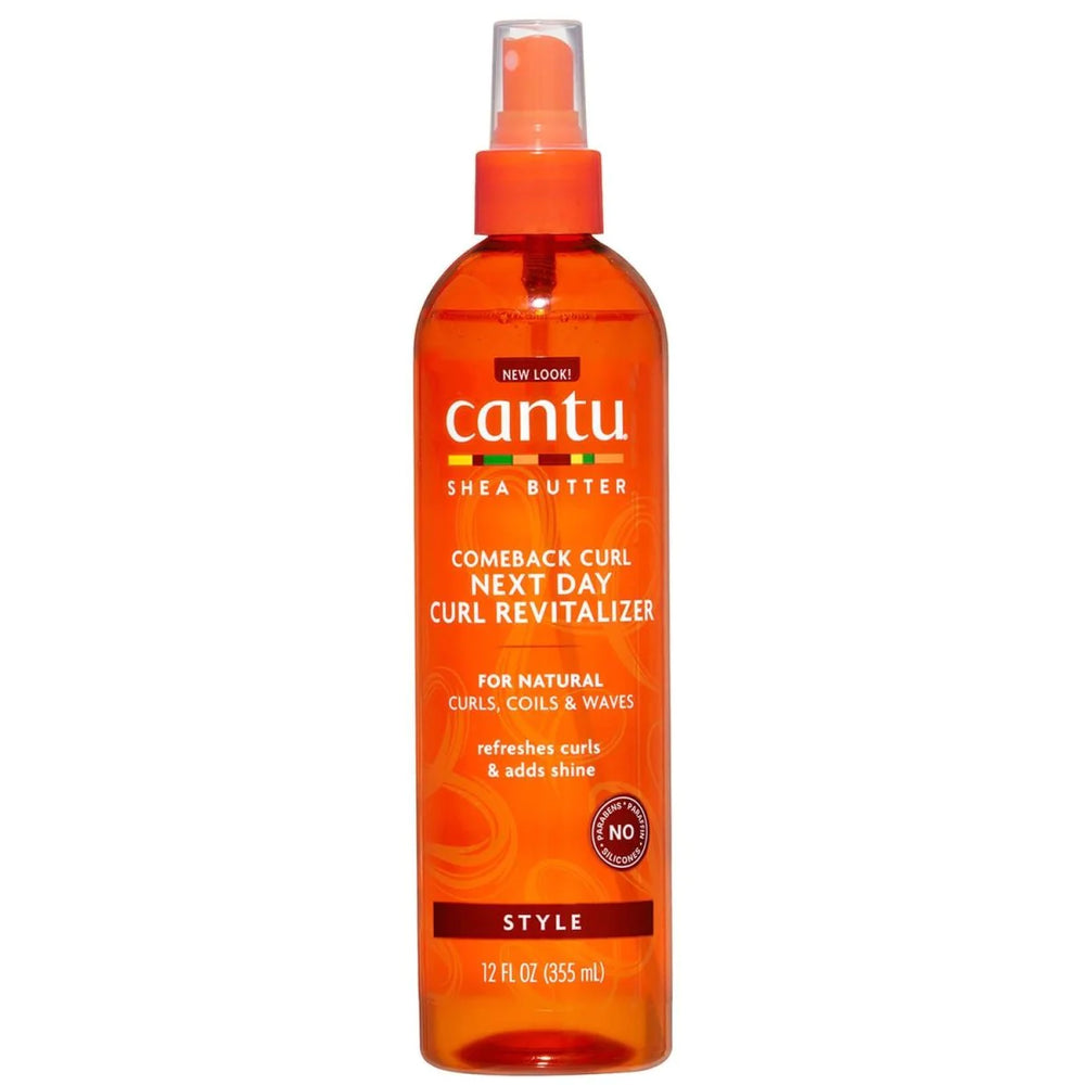 Cantu Shea Butter Comeback Curl Next Day Curl Revitalizer Front Afro Hair Haircare