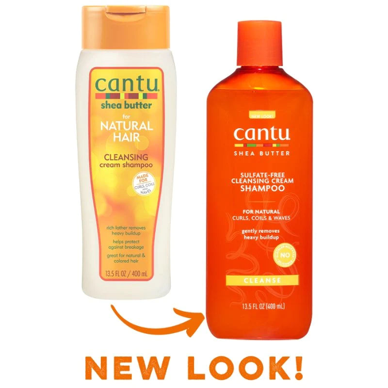 Cantu Shea Butter Natural Hair Cleansing Cream Shampoo Front Afro Hair Haircare