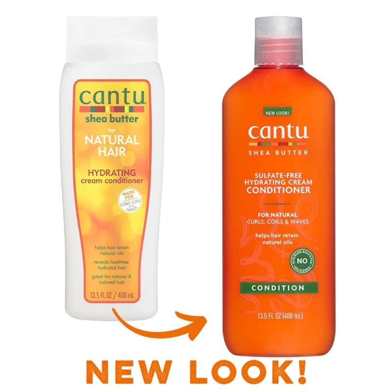 Cantu Shea Butter Natural Hair Sulfate-Free Hydrating Cream Conditioner Front Afro Hair Haircare