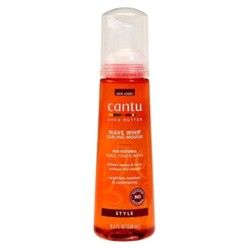 Cantu Shea Butter Natural Hair Wave Whip Curling Mousse Front Afro Hair Haircare