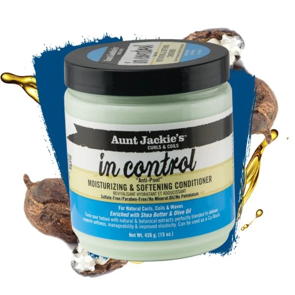 Aunt Jackie’s In Control Moisturizing & Softening Conditioner Front Afro Hair Haircare